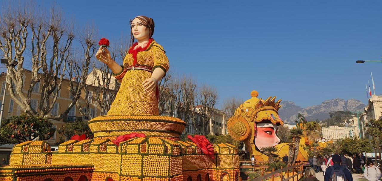 Studio Rue Pietonne Proche Plage 芒通 外观 照片